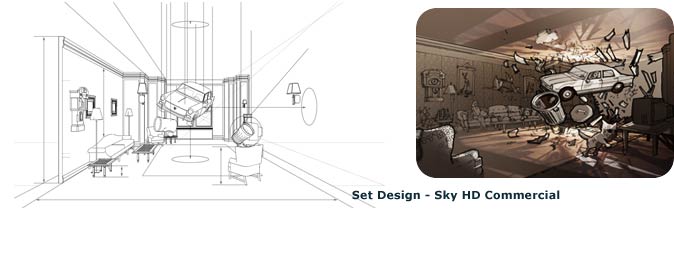 Set Design - Sky HD Commercial